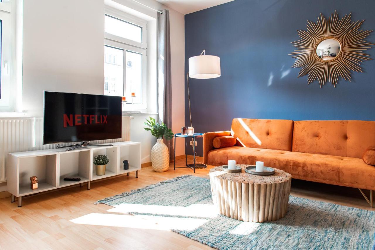 Stilvolles Apartment - Balkon, Netflix, Nespresso, Zentral, Messe Chemnitz Dış mekan fotoğraf